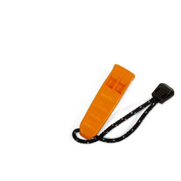 A scuba diving whistle is essential to make yourself audible at surface