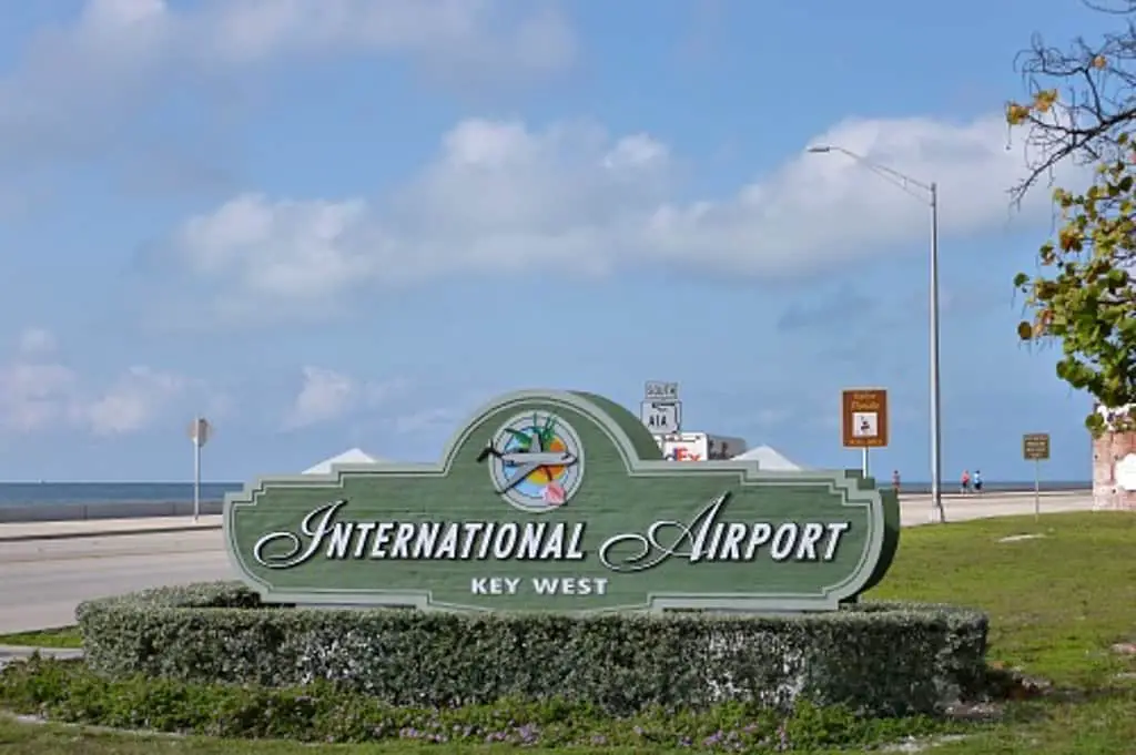 Entrance to the Key West International Airport